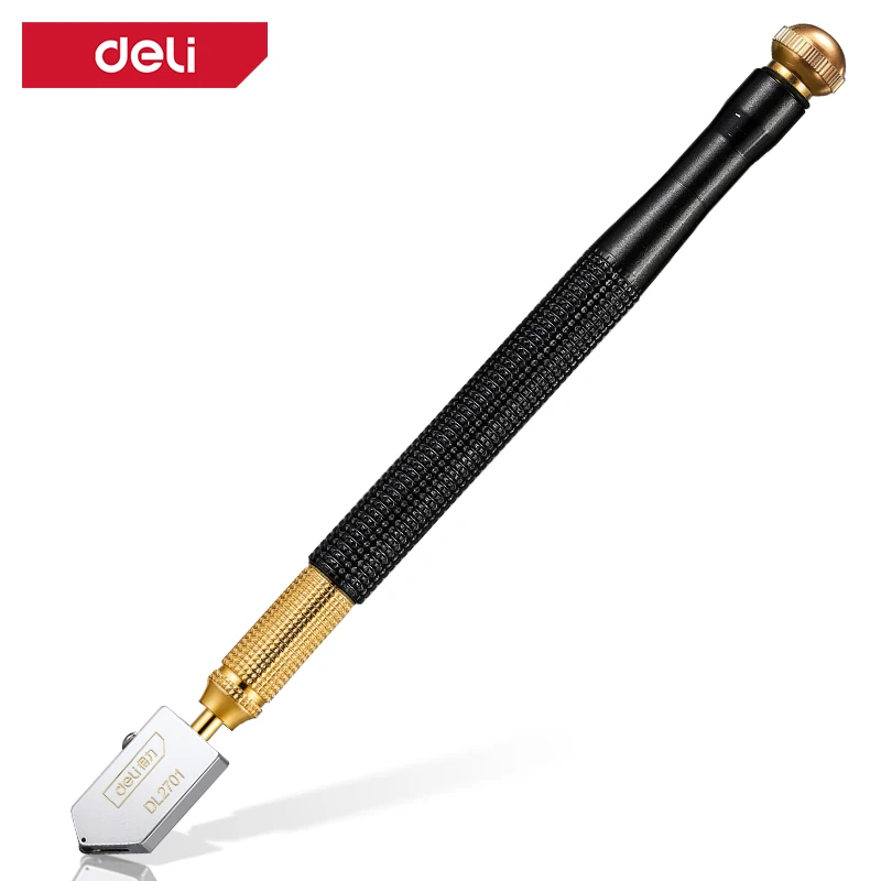 YG5 Carbide Glass Cutter with Oil Reservoir, Rotatable Carbon Steel Handle, Sharp Wheel for Glass, Tile, and Mirror Cutting