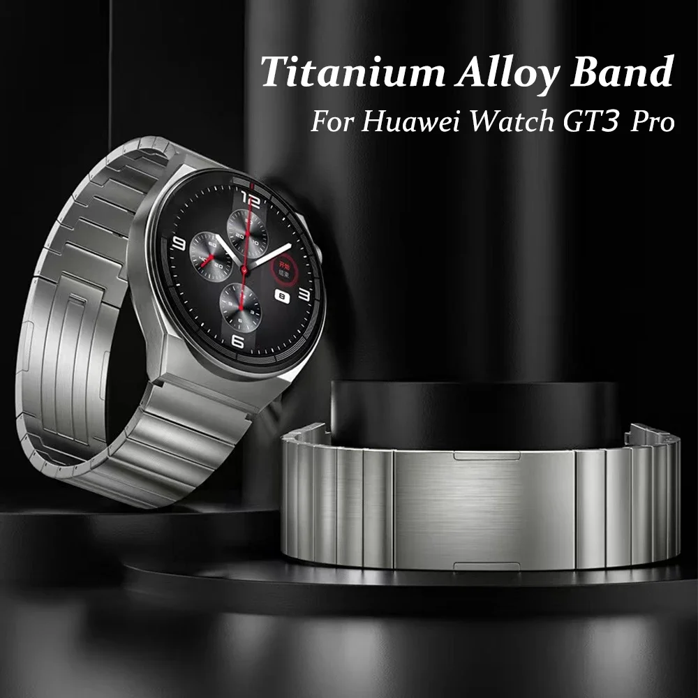 Титановый ремешок 22 мм для Huawei Watch GT2/3Pro 42 46, умный ремешок для часов, браслет для Samsung Galaxy 46 Gear S3 45 мм