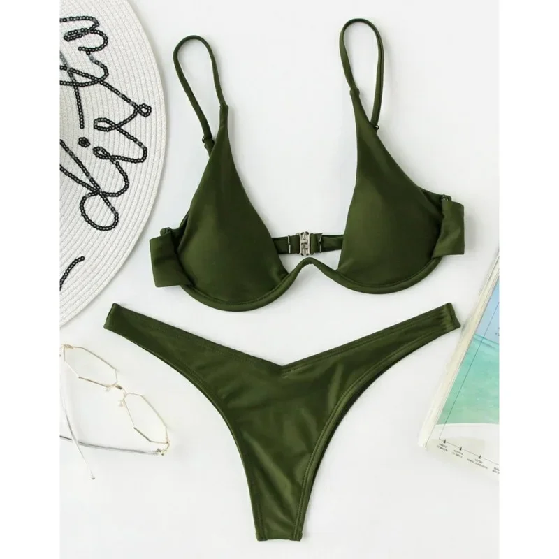 

New Sexy Bikinis 2025 Swimsuits Women Swimwear Push Up Female Beach Swimming Wear Bathing Suits Brazilian Bikini Set Pool Bather
