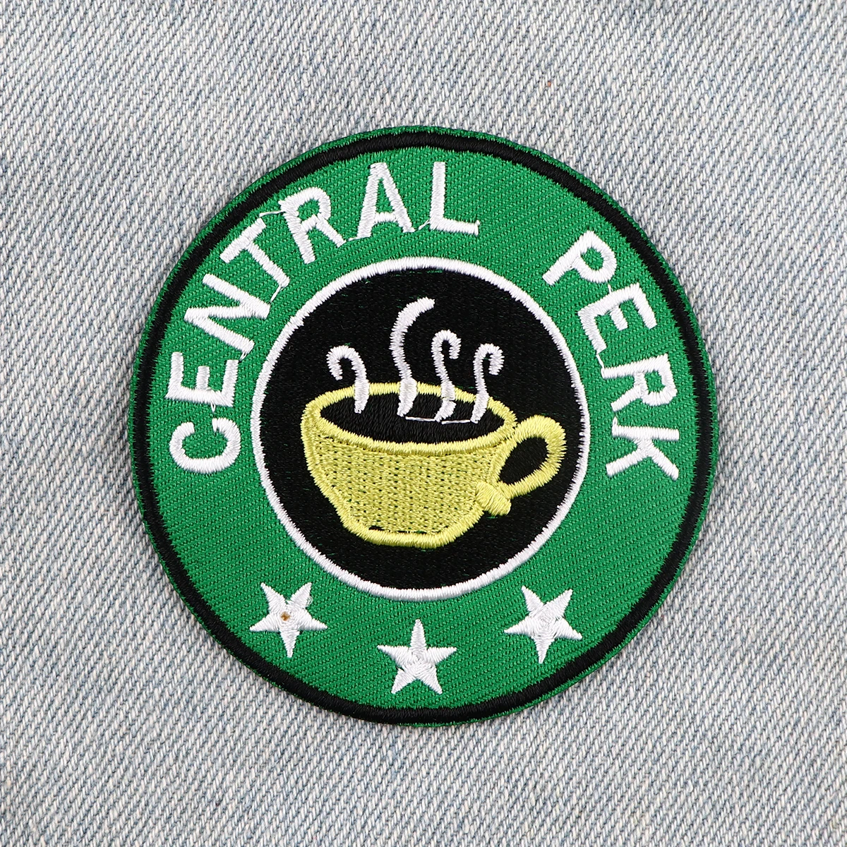 Coffee Patch Friends TV SHOW Embroidered Patches On Clothes Iron On Patches For Clothing DIY Patch Cute Badge Stickers