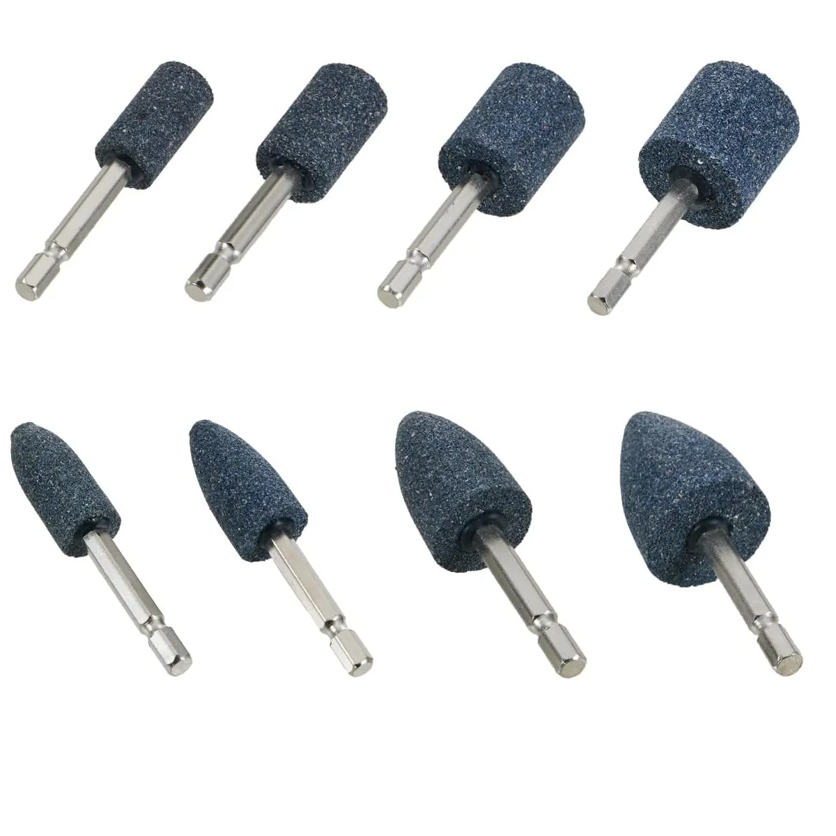 8 Pcs Mounted Grinding Stone,1/4