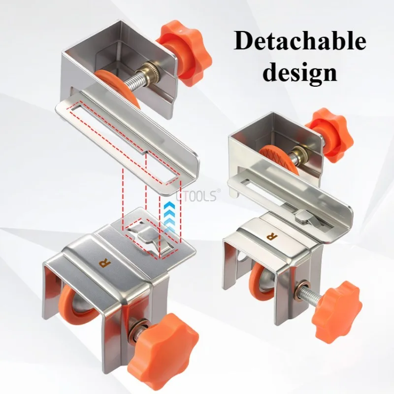 Large Drawer Panel Installation Clip Set No Handle Needed Cabinet Door Panel Mounting Jig Bidirectional Panel Mounting Fixture