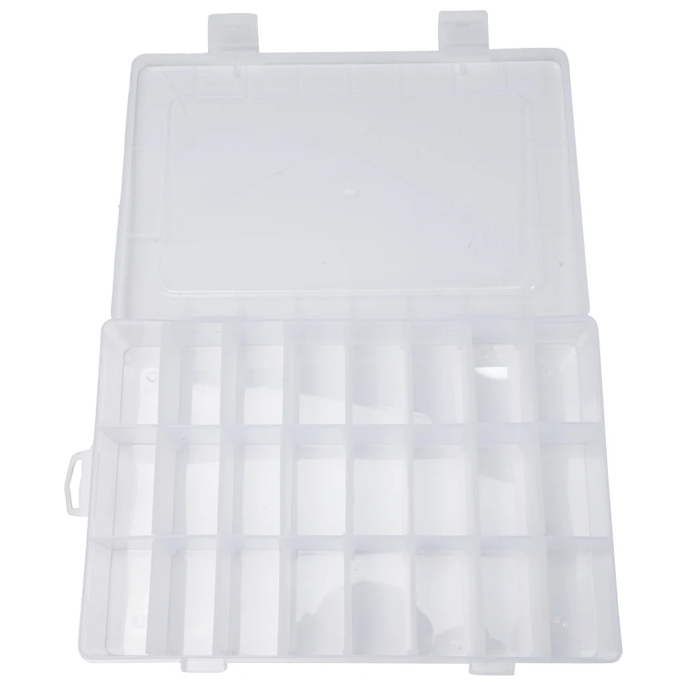 10/15 Slot Cell Transparent Portable Jewelry Tool Storage Box Container Ring Electronic Parts Screw Beads Organizer Plastic