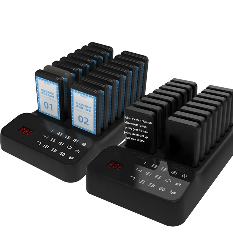 JT-P61 Manufacturer Wireless Fast Food bar Waiter Calling Table Buzzer coaster Pager Guest Queue Pager System Restaurant