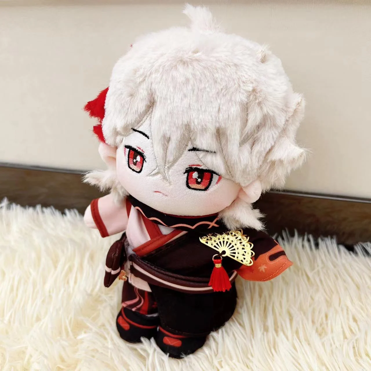 20cm Cushions Anime Genshin Impact Kaedehara Kazuha 20cm Plush Doll With Clothes Decorative Pillows Cusion Stuffed Toys Dolls