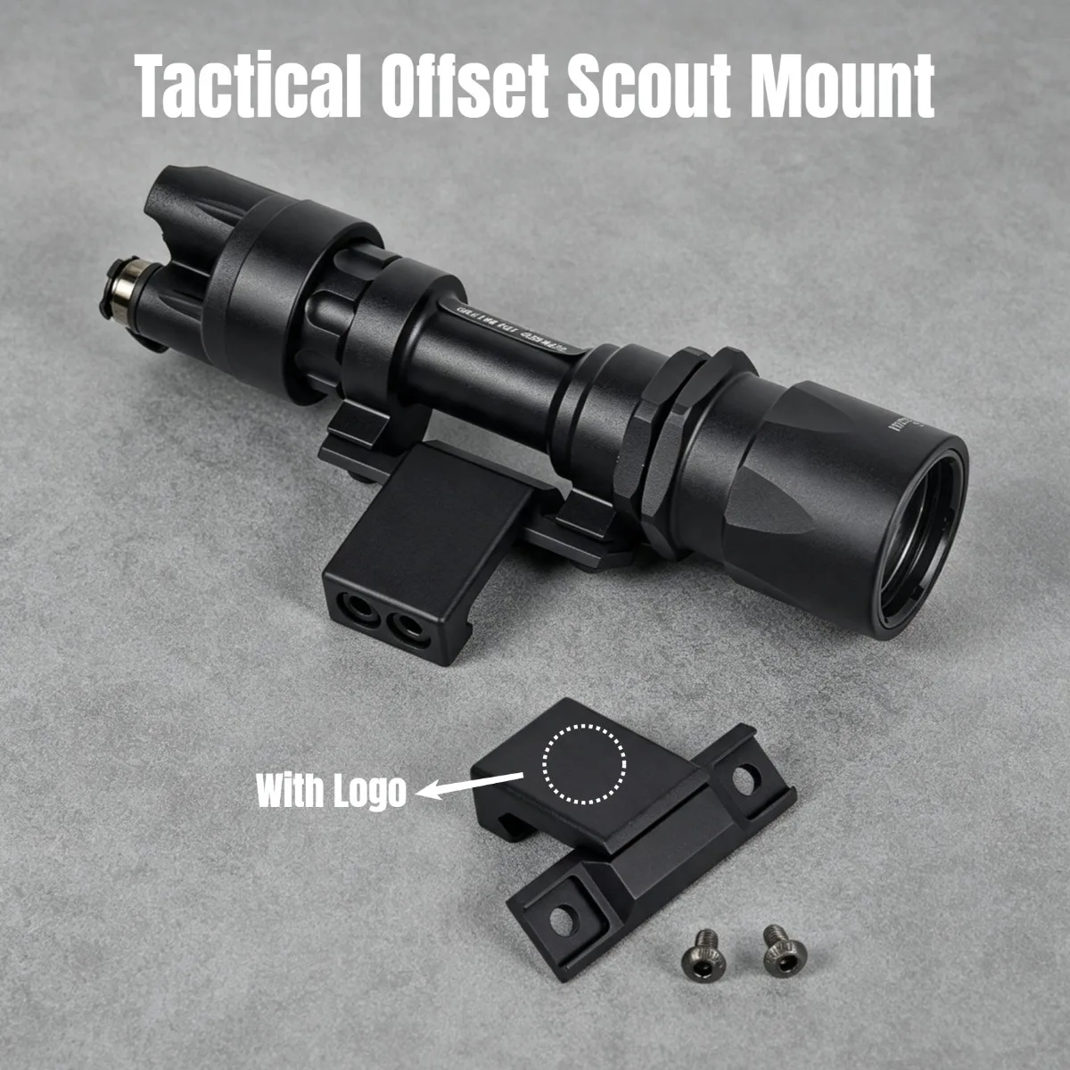 ARIS Series Metal Tactical Offset Scout Mount Fits SureFire M300 M600 M951 M620 Flashlight For 20mm Picatinny Base Accessory