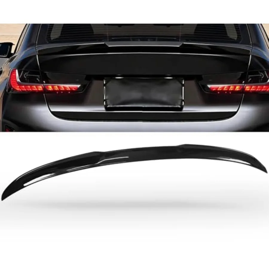 

Gloss Black Rear Trunk Lip Spoiler Wing Fit for BMW 3 Series G20 and M3 G80 Sedan 330i 330e 340i M340i 2019 2020 2021 2022 2023