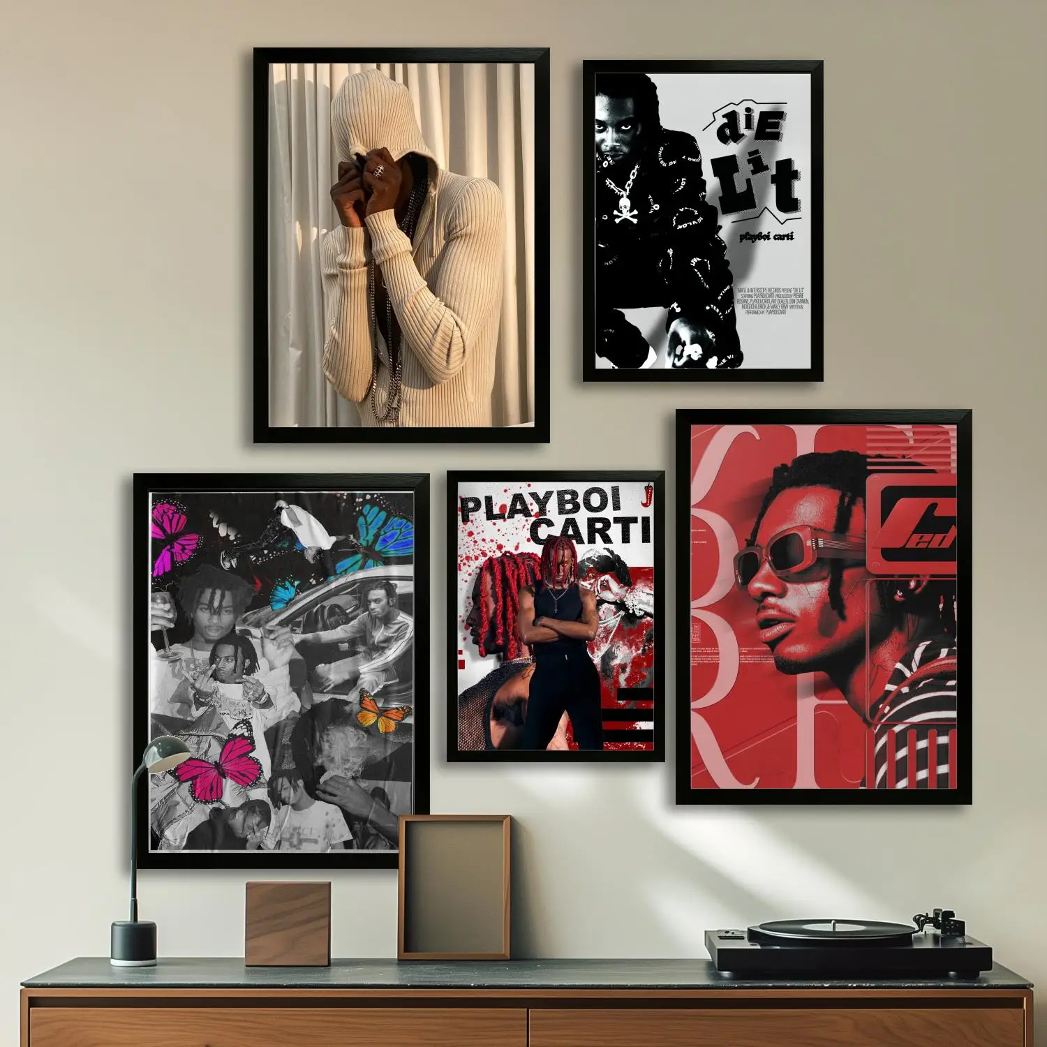 Playboi carti Холст Художественный постер и настенное искусство, картина с принтом, современный семейный декор для спальни, постеры, декоративная живопись