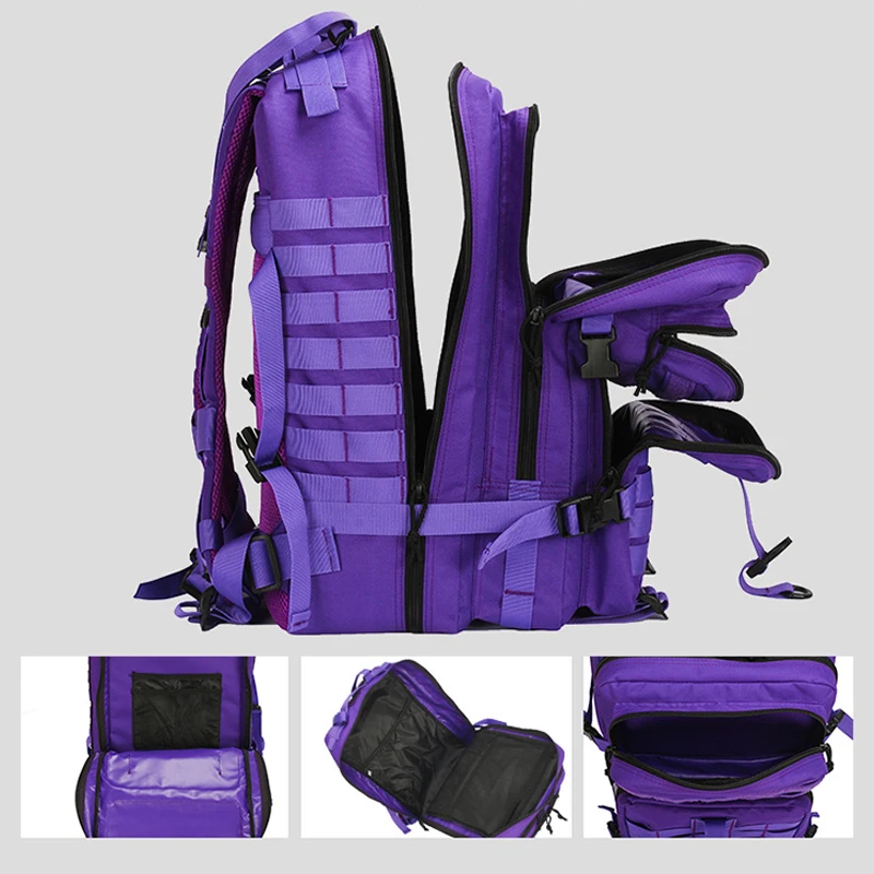 

Oulylan 45L Outdoor Men Sports Backpack Large Capacity Wear Resistant Shoulders Bags Oxford Cloth Waterproof Rucksacks Unisex