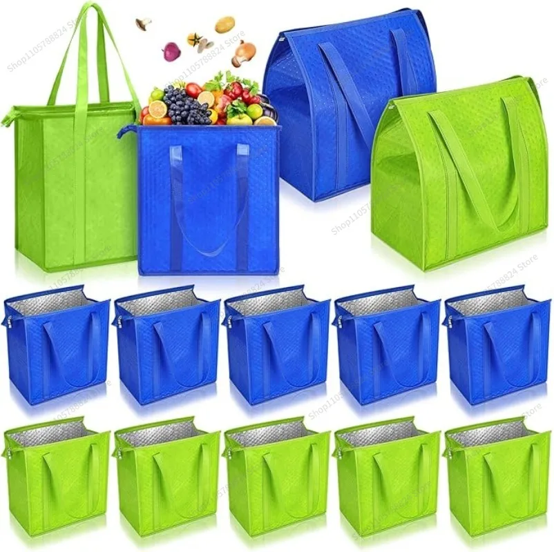 For embossed spots non-woven thermal insulation bag portable shopping  barbecue ice  thickened aluminum film