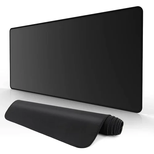 Imagen 2 del producto Alfombrilla grande blanca para ratón, alfombra sencilla de 900x400, cojín para juegos de Pc, alfombrilla de escritorio Xxl, accesorios grandes para mesa de ordenador