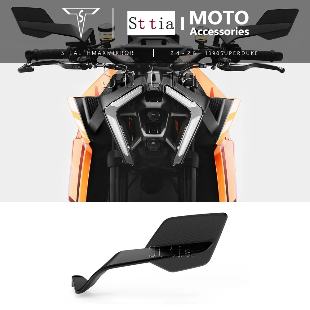 

1390 SUPER DUKE 2024 2025 Rear View Mirrors Fit For 1390 Super Duke R New Motorcycle Aluminum Stealth Winglets Side View Mirrors