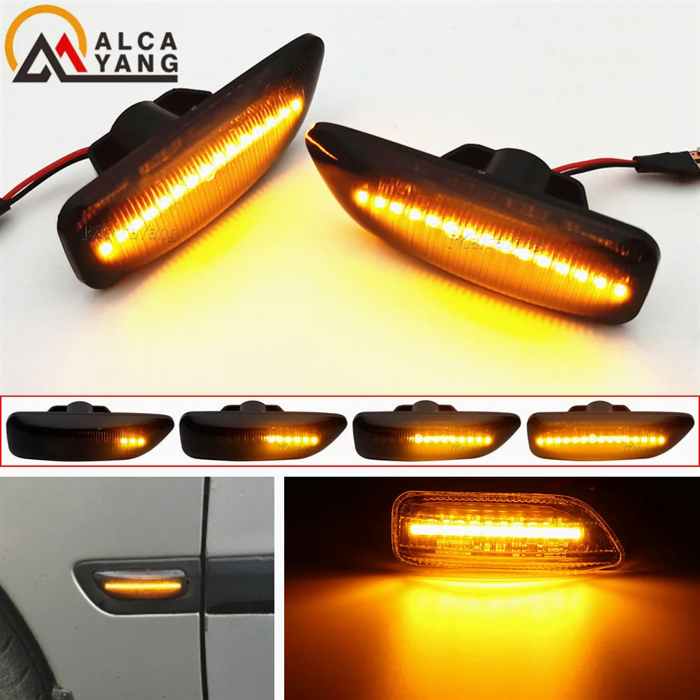 1 pair For Volvo V70 S60 S80 XC70 XC90 2000-2009 2Pcs LED Front Side Marker Turn Signal Indicator Lamp Light