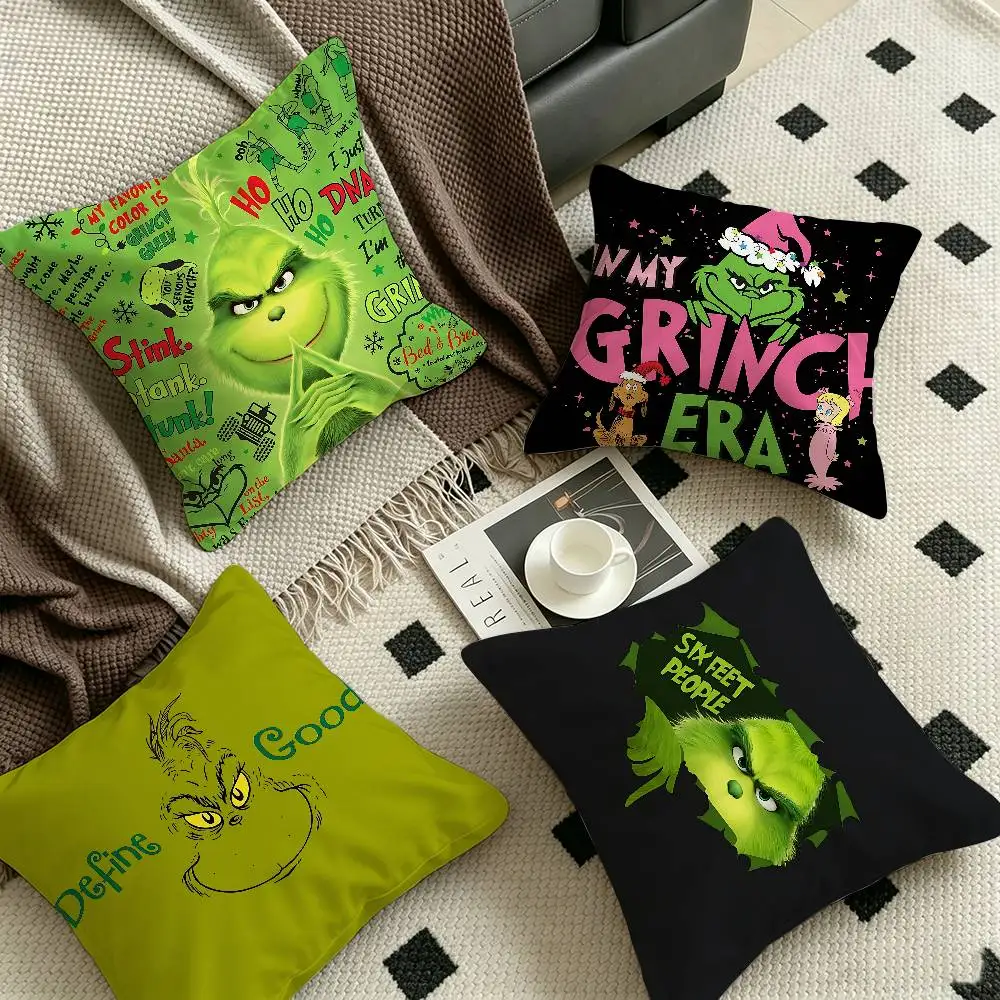 Movie The classic G-Grinches Pillow Cover Design cushion Cover decor Holiday Decorati