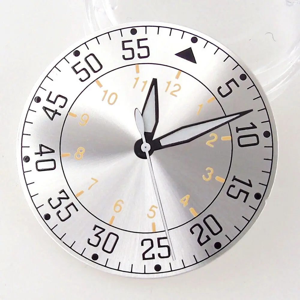 Tandorio 33.5mm Arabic Numerals Mark Sterile Watch Parts Dial Face Fit Miyota 8215 NH35A NH36A ETA2824 PT5000 Movement Luminous