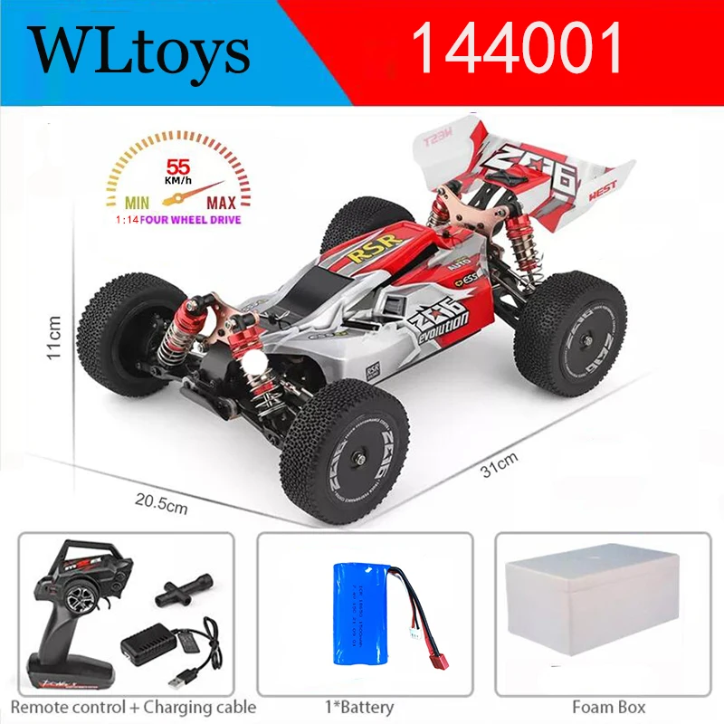 WLtoys 144010 2.4G レーシングRCカー 70km/h ブラシレス 4WD