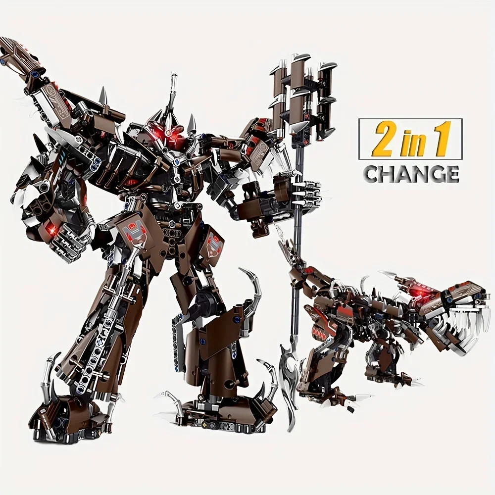 

Mech 2 in 1 Shape-shifting Small particle building block assembly building blocks toy gift
