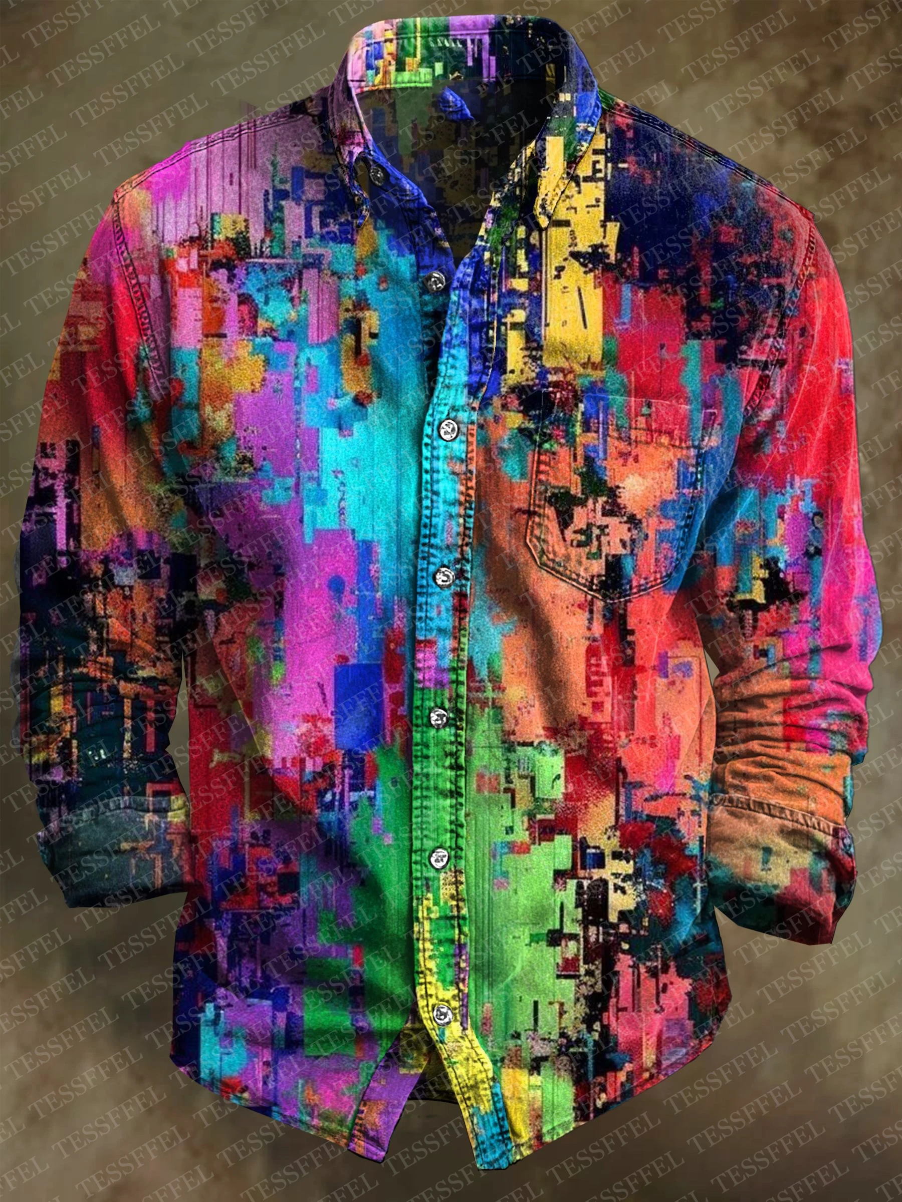 

NewFashion Vintage Graffiti Graphic Flower Tattoo Retro Polo Shirts 3DPrint Harajuku Autumn Long Sleeves Casual Collar Shirts 6