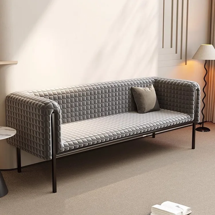 Popular French Style Sectional Sofa 3 2 1 Fabric Leisure Light Luxury Living Room Designer Single Sofa Chair High-end Sofa