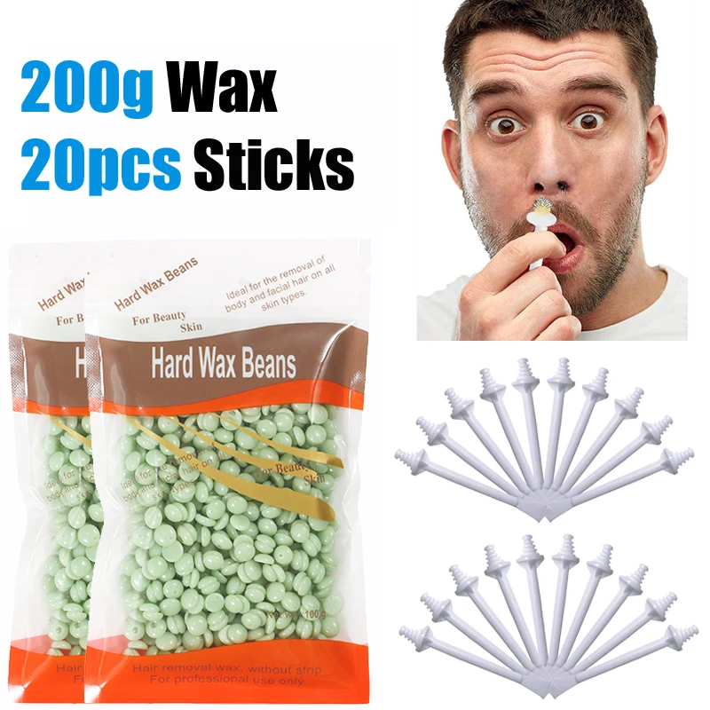 

50g-500g Portable Nose Wax Kit for Men and Women Nail Waxing Hair Removal Wax Kit Nail Wax Cleaning Wax Kit Nose Clipper Beauty
