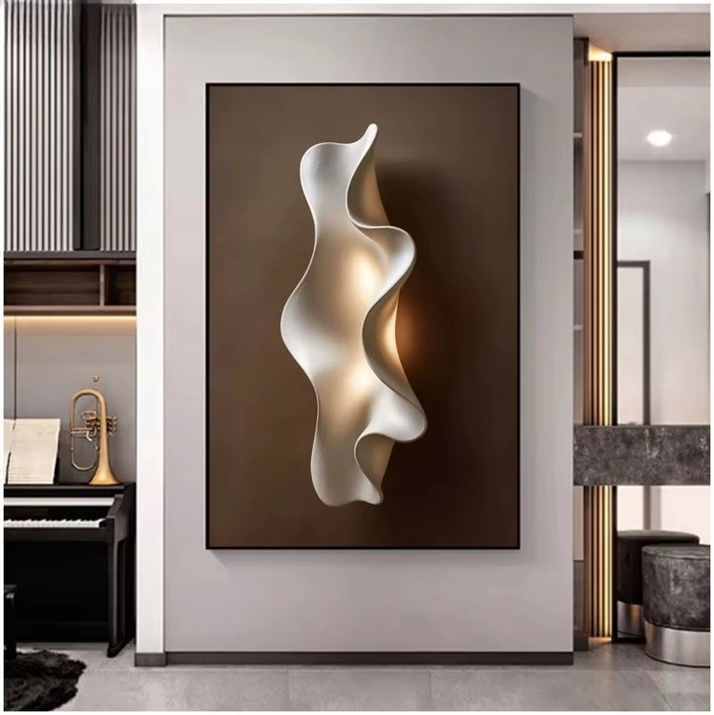 Small wall decoration luxury wall art painting collection restaurant art 3D design wall painting