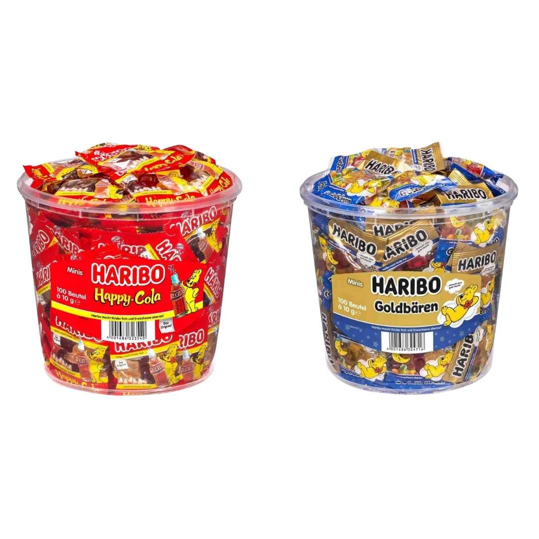 Gute-Nacht Goldbar Happy Cola 200 sztx10g 2kg - Haribo Gels