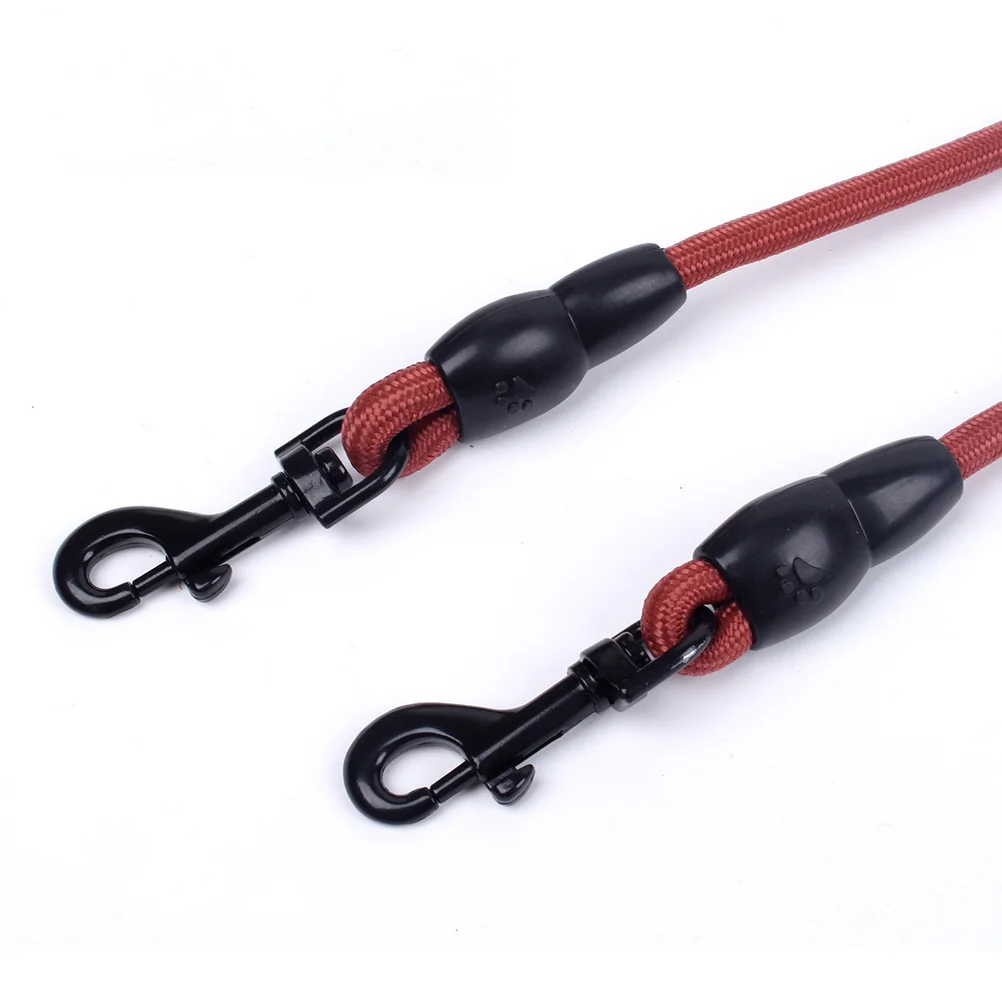 

Double Double-headed Dog Leash Nylon Rope Out Cable for Dogs Coffee Supplies