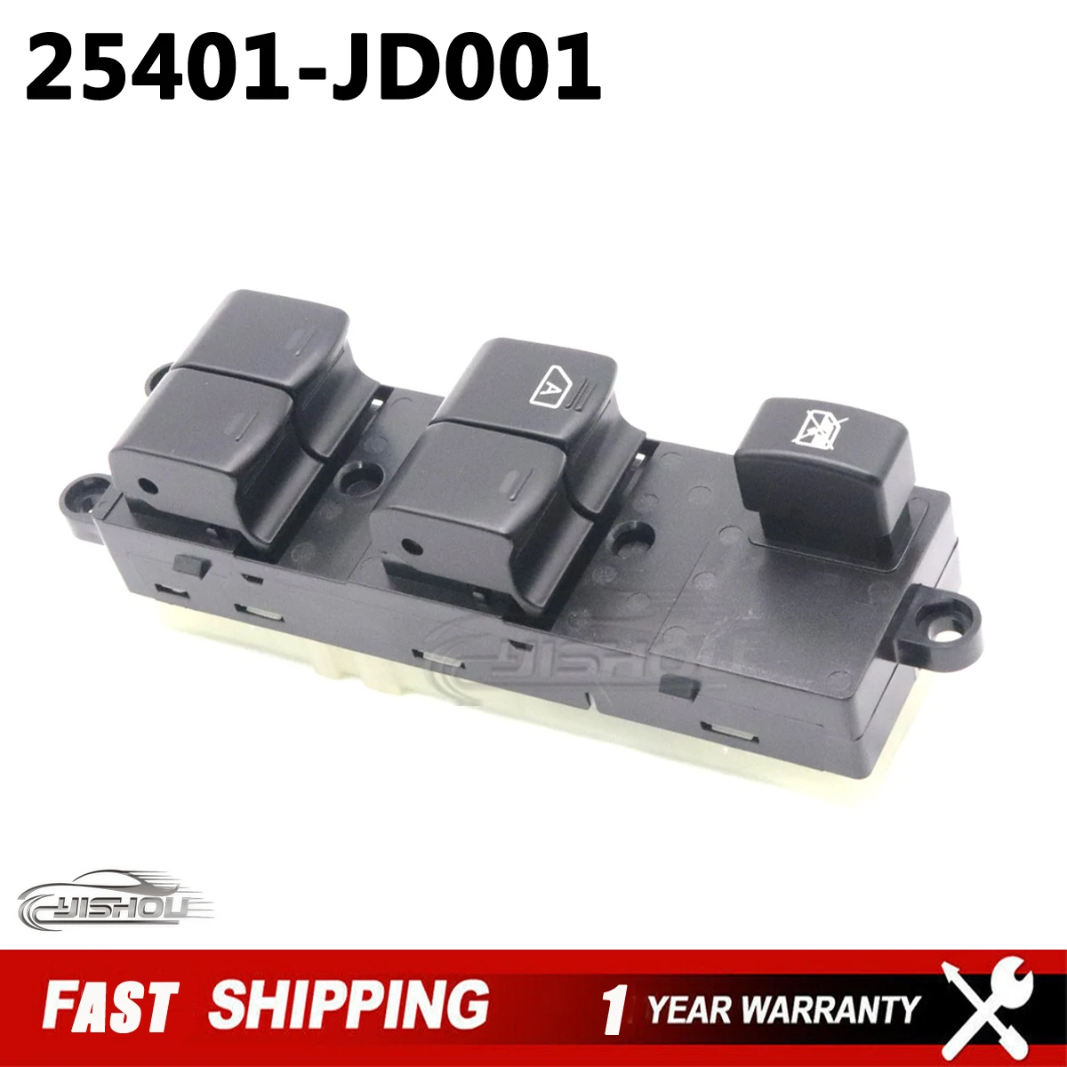 25401-JD001 Car Power Window Switch Control Master Switches Fit For Nissan Navara Pathfinder Qashqai 25401-5X010 25401-BR00B New