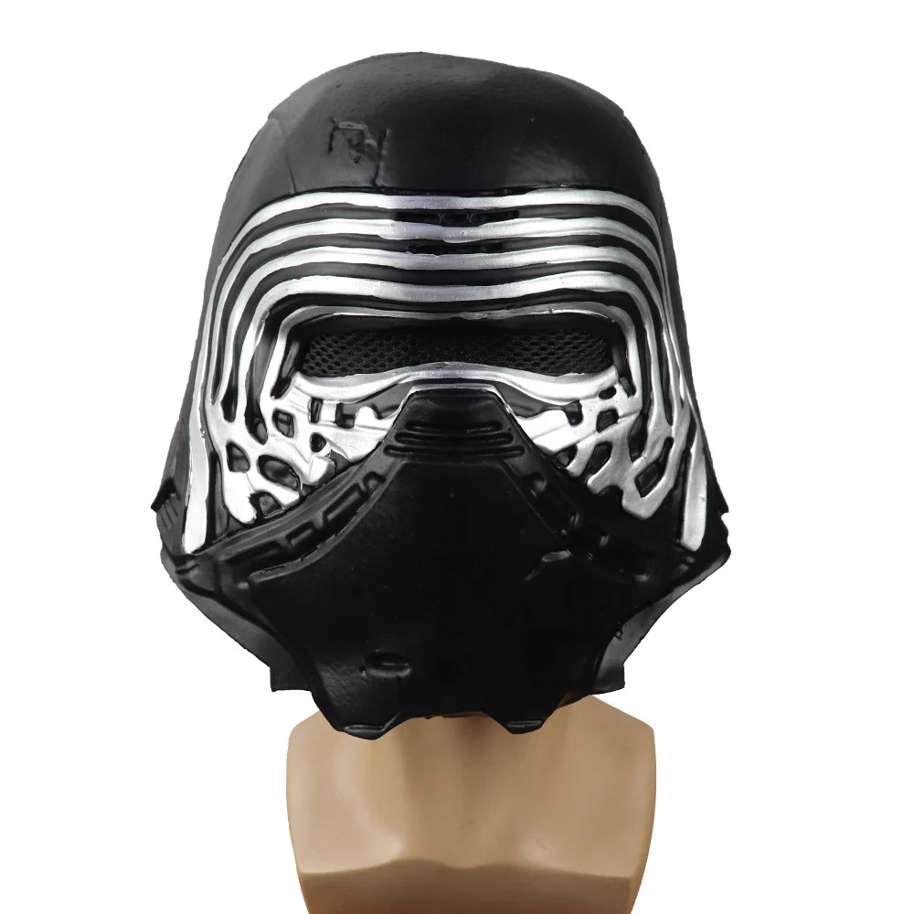 Anime Cos Planet Warrior Kylo Ren Masks Helmet Cosplay Black Knight Latex masks Accessories Props Halloween Masks For Men Women