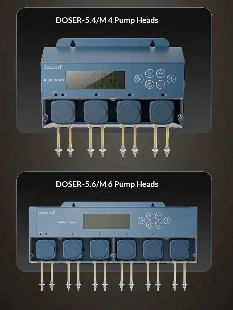 Jebao Jecod Doser-5.4 Doser-5.5 Doser-5.6 Marine Aquarium Automatic Dosing Pump, Bluetooth APP Control