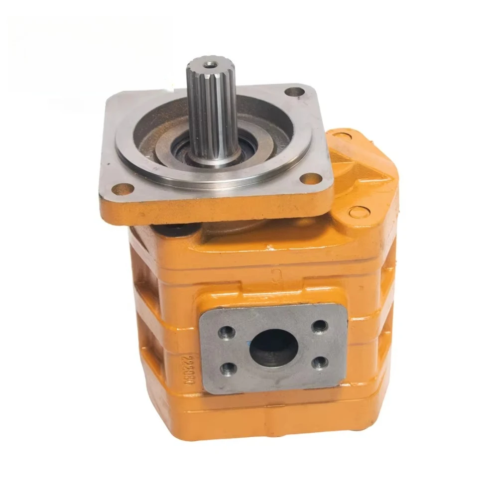 Hydraulic Gear Pump Single Key Shaft 30mm Pilot 125mm Left Hand Rotation Outlet Thread for Loader Spare Parts