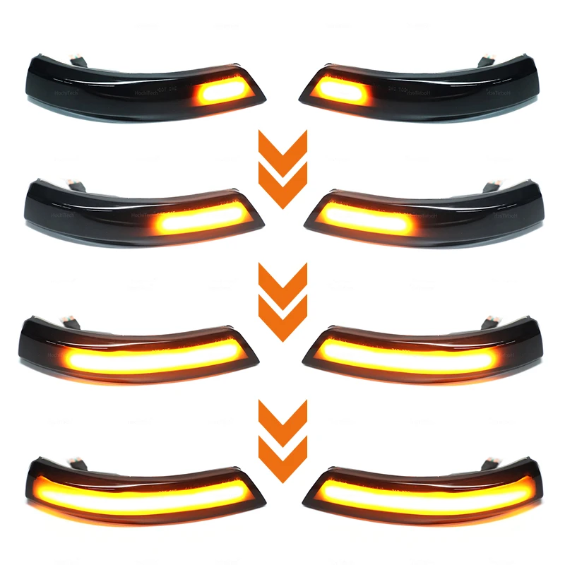 For Ford Focus Mk3 LED Light 2 3 Mk2 Mondeo Mk4 Turn Signal Lamp Flowing Side Wing Rear View Mirror Blinker Dynamic