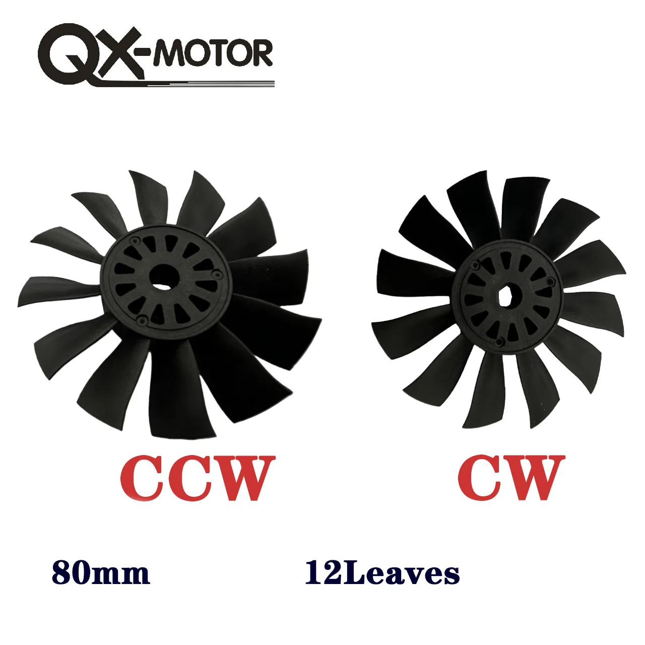 QX-Motor Brushless Motor 80mm 12 Blades Ducted Fan QF3538-2000KV for FMS RC Airplane Drone Model Spare Parts Accessor