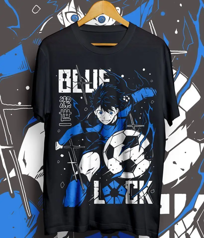 Yoichi Isagi T-Shirt Bue Lock Shirt Anime Geschenk Shirt, Meguru Bachira Shirt