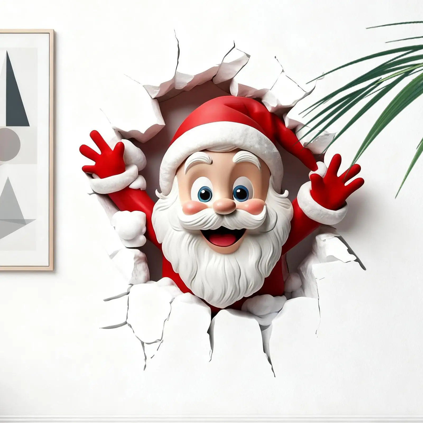 1 قطعة عيد الميلاد الأب عيد الميلاد نمط ملصقات المرحاض ، ذاتية اللصق مقاومة للرطوبة ملصقات بمادة لاصقة قابلة للإزالة ديكور #1