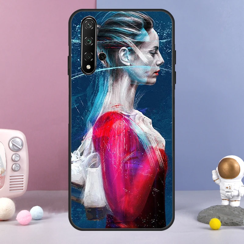 화웨이 노바 Y72 Y61 Y91 Y73 Y90 Y70 Y60 12s 12i 11i 8i 9 10 SE P60 P30 Pro P40 Lite 케이스용 TV 쇼 스피닝 아웃