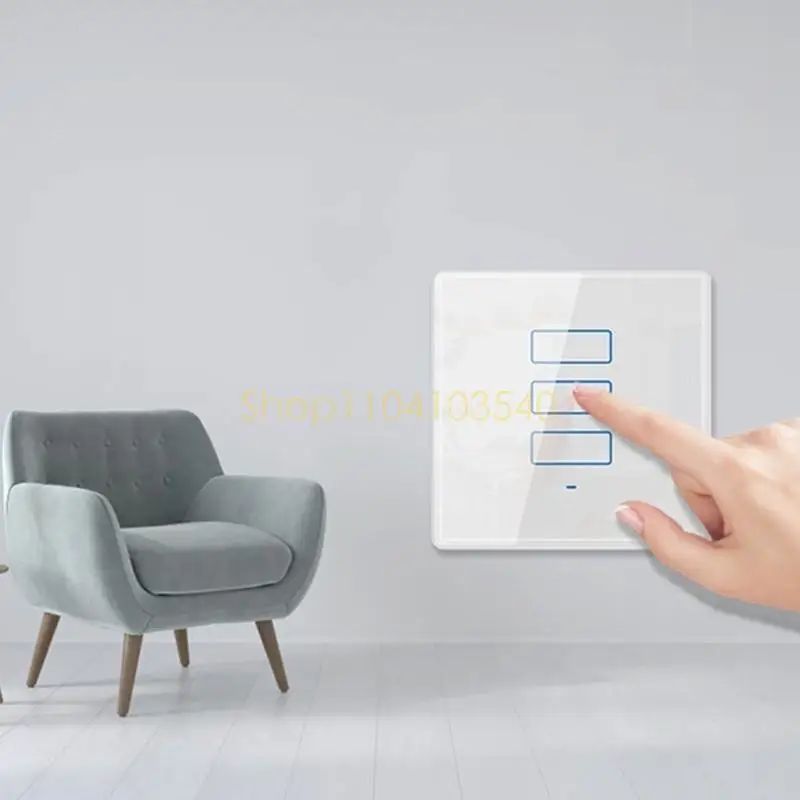 02DC 240V 10A Smart-Switch-Switch-sin enrollado Panel vidrio resistente a panel interruptor inteligente