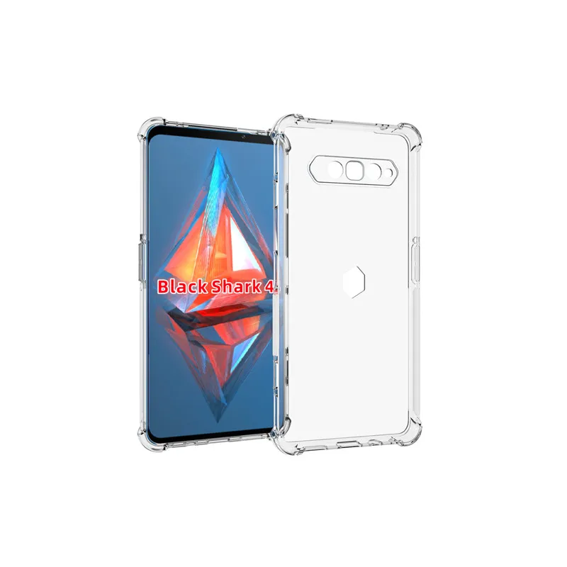 For Black Shark 4 mobile phone case transparent all-inclusive TPU four-corner anti-fall silicone protective cover soft