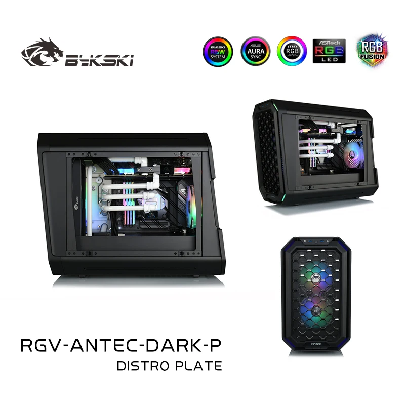 Bykski-kit de placa astro para Antec Dark Cube, radiador de refrigeración de agua para CPU/GPU, soporte para bomba DDC