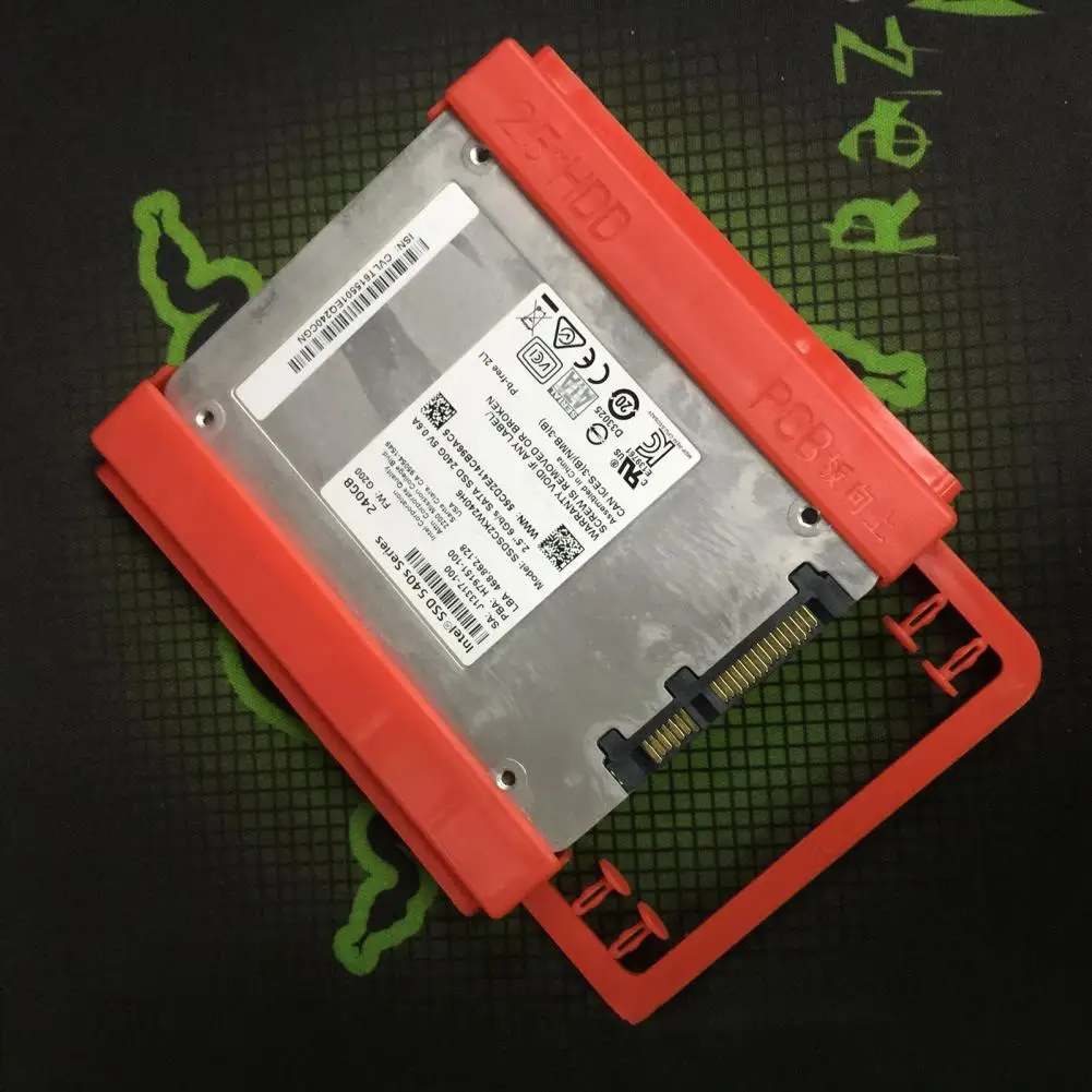 SSD Holder Eco-friendly Higher Strength PCB 2.5 Inch to 3.5 Inch SSD Adapter Bracket Hard Drive Mounting Tray Anti-aging