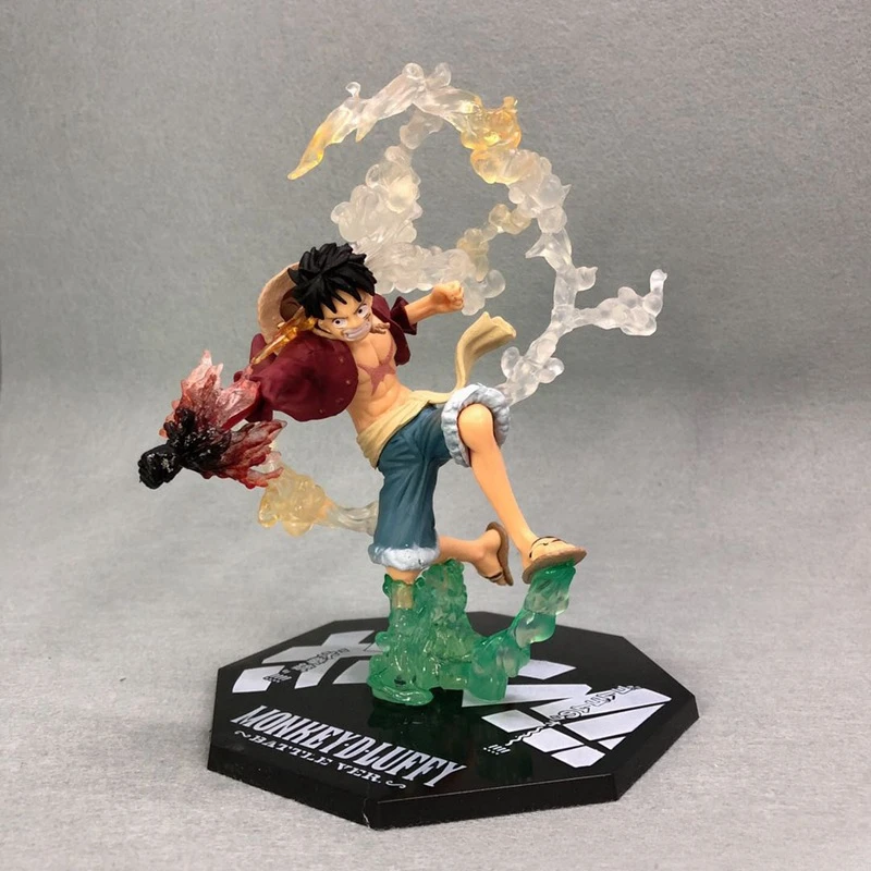 Figura Anime Luffy Ace, Punho de Fogo, Macaco D, Portgas D, Modelos de Coleção, Ornamento de Mesa, 15cm