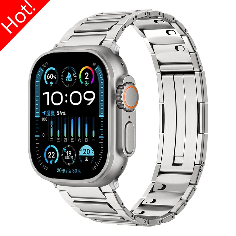 

Metal Stainless Steel Band for Apple Watch Ultra 3/2 49mm Series 11 10 46mm 9 8 7 45mm Strap Iwatch 6 SE 5 4 44mm 42mm Bracelet