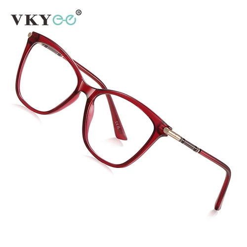 Imagen 2 del producto VKYEE monturas de moda cuadradas mariposa Anti-luz azul gafas de lectura mujeres personalizables fotocromáticas miopía prescripción LS211