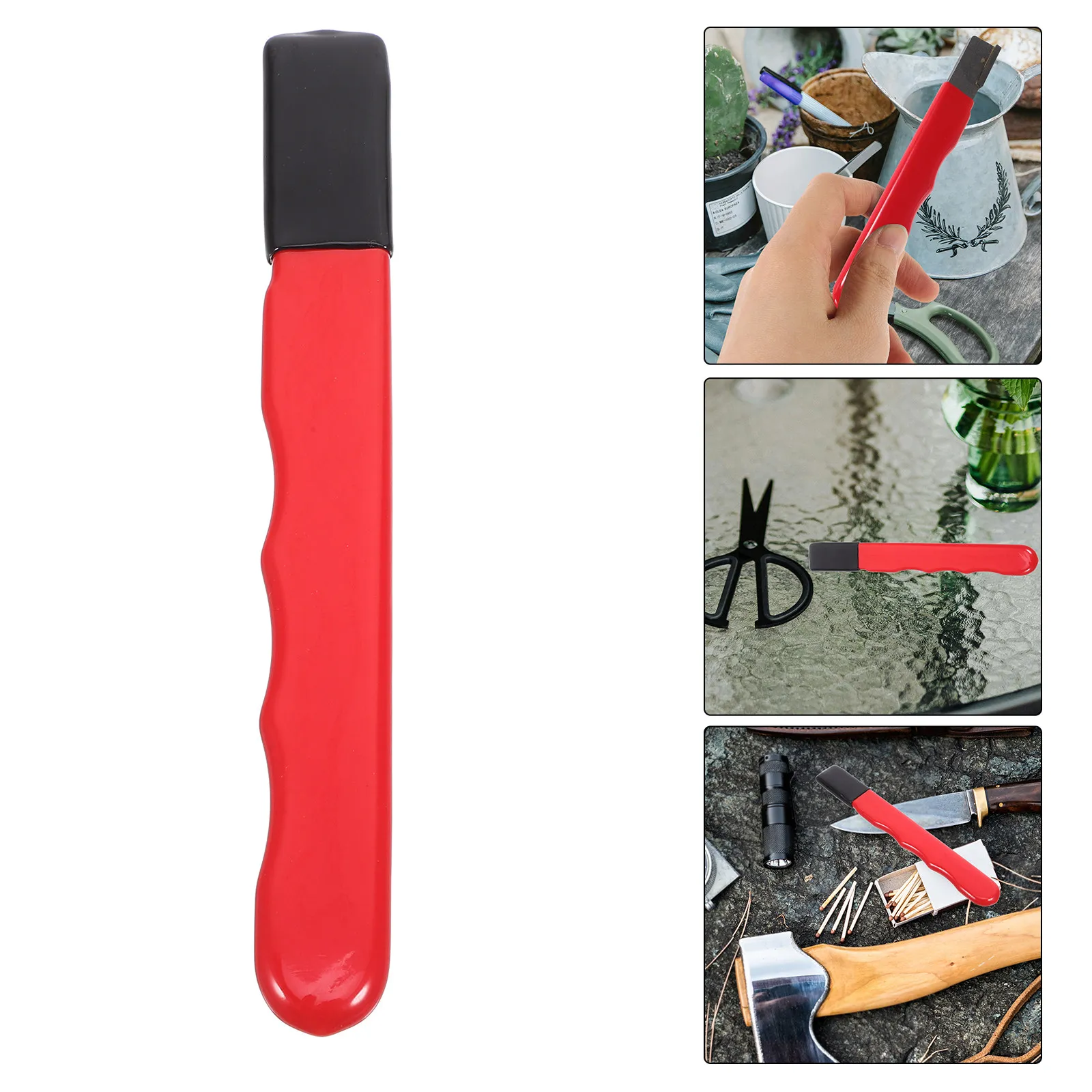 Garden Tool Sharpening Stone Portable Outdoor Handheld Sharpener Scissor Sharpener Blade Restoring Tool for Camping Hiking