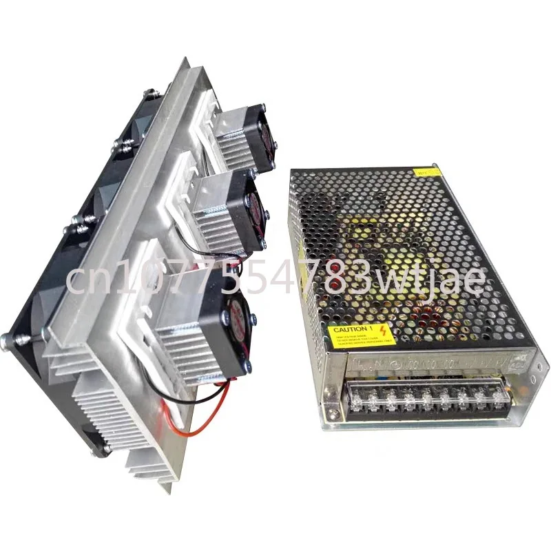 

180W three core semiconductor refrigeration cooler, air-cooled radiator, DIY cooling system module with power supply