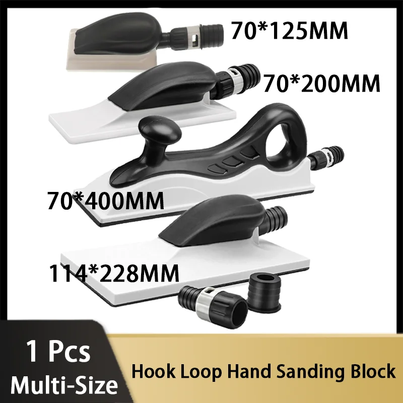 

Multi-Size Hook and Loop Hand Sanding Block Dust-Free Manual Sanding Block Dry Grinding for Wood Processing for Household Clean