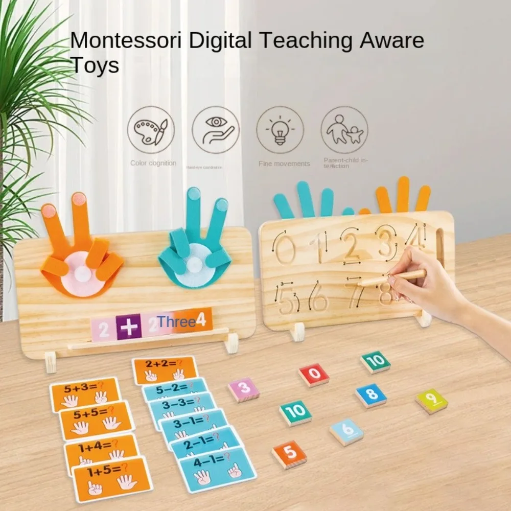 

2 in 1 Preschool Learning Toys Wooden Diversity Training Finger Arithmetic Learning Math Operations