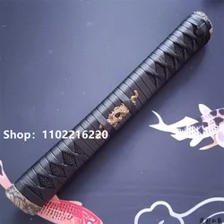 High Quality Handle Tsuka Hlit Alloy Fuchi Kashira Menuki For Japanese Japan Real Katana Samurai Sword Fittings New Leather Ito