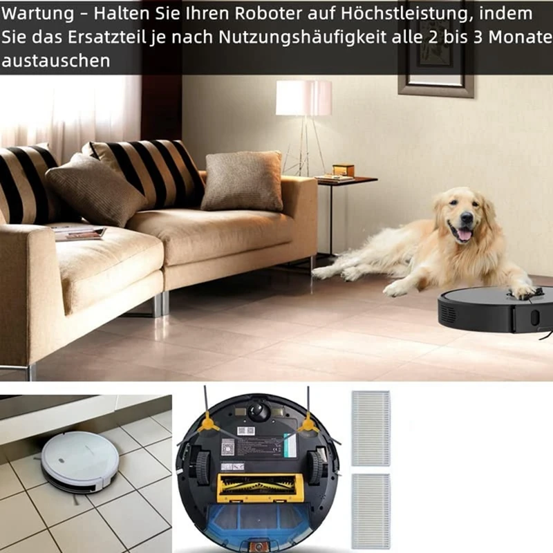 Suku cadang Aksesori pengganti filter HEPA kompatibel untuk Aksesori penyedot debu Robot Neatsvor X500