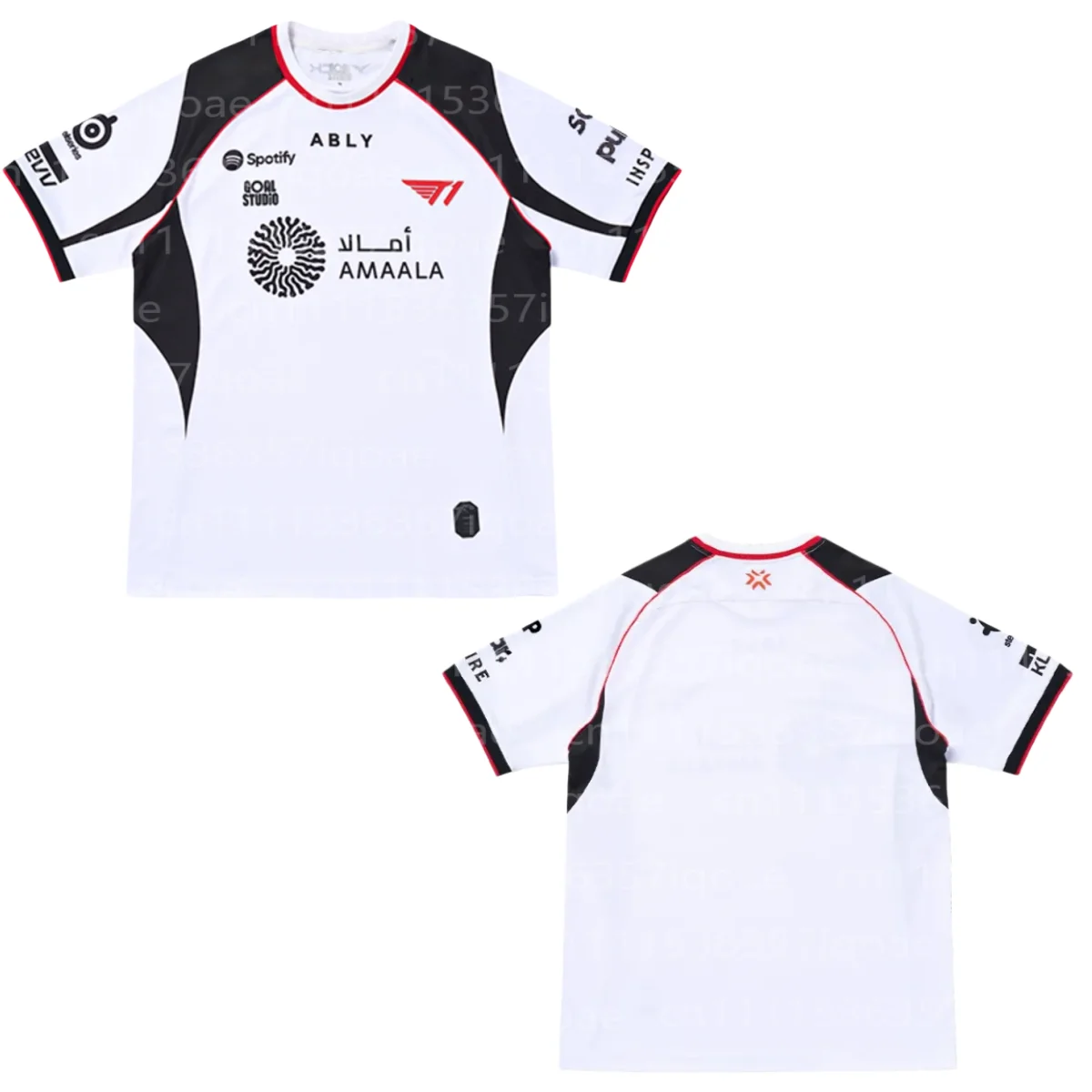 VCT Valorant New T1 Esports Club Shirt LCK LOL Faker Same Style T-shirts Customizable Nickname